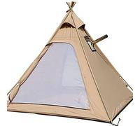 Outdoor Waterproof Cotton Canvas Teepee Tent with Stove Hole for Camping Ideal for 2 3 People Learned extensively