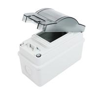Outdoor Waterproof IP65 Distribution Box HT-2 2 WAY Air Switch Protection Box Solar PV Electrical Junction Box for 2P Breaker(Box-ExpBolt-only)