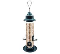Outdoor Wild Bird Food Dispenser, Tree Mounted Backyard Feeder Station, ABS Material, Hanging Decoration for Sparrows Swallows, Gift for Women Men Animal Lovers Garden, 5.12x12.99 inches