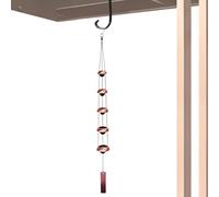 Outdoor Wind Chimes - Garden Decor, Hanging Winds Chime with 5 Bells Design, Wind Chimes for Patio Porch Gardens Use, Outdoor Hanging Decor, Home Garden Sound Use 36 Inches