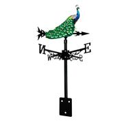 Outdoor Wind Direction, Weather Vane for Outside, 12.4 Inch Indicator with Mounting Bracket, Rotating Direction Finial, Yard Ornament with Style, Patio Supply for Courtyard and Farmhouse