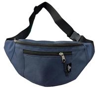 Outdoor World, marsupio unisex alla moda, con cinghia regolabile, per escursionismo, passeggiate, jogging, viaggi, corsa, sport, ciclismo, 3 scomparti con cerniera, Marina Militare, Taglia unica