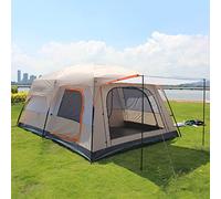 Outdoor Yurt Tent 5-8 Person Large Family Camping Tents for Festival, Hiking with Living Room And Separate Rooms 4 Season Tents Big Family Shelter Waterproof Tent Vision