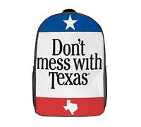 Outdoor Zaino Per La Scuola Don'T Mess With Texas Flag Zaino Scuola L'Uso Quotidiano Rucksack Per Studenti, Idea Regalo, Compleanno, 42X32X14Cm