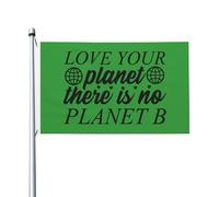 Outdoorbandiera Love Your Planet There Is No Planet B Robuste Bandiera Verticale Garden Con 2 Occhielli Decorazioni Da Giardino Per Prato Festa Celebrazioni 3X5 Ft