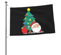Outdoorbandiera Santa Claus Sleeping Under The Christmas Tree Con 2 Occhielli Bandiera Pace Robuste Striscione Da Giardino Per Prato Attività Cortile 3X5 Ft
