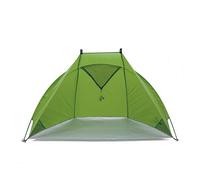 outdoorer Helios Air 850 - Tenda da spiaggia leggera, tenda da spiaggia con protezione solare UV 80, dimensioni ridotte per viaggi, con aste in alluminio, colore verde