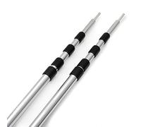 outdoorer PocketPoles UL (2 pezzi - 4 pezzi) Barre ultraleggere, in alluminio, piccole con dimensioni minipack 43 cm corte, aste per tenda o tenda leggera, aste telescopiche per trekking