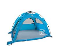 outdoorer SunSnapper Air - Tenda da spiaggia con 4 ante e 3 finestre, montaggio rapido, con protezione UV 80, protezione dagli insetti