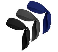 OutdoorEssentials Fascia tergisudore da uomo, fascia per capelli ninja, cravatta sportiva per la testa, fascia da uomo per capelli lunghi, fascia atletica