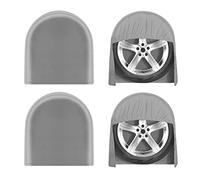 OutdoorLines - Set di 4 copripneumatici impermeabili per esterni, protezione UV per roue di rimorchio, copripneumatici a prova di vento per camper, roulotte ricreativa, furgone, camion, copertura