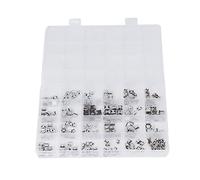 outdoorm 240pcs Micro USB Socket 24 tipi Connettore in acciaio inossidabile Velocità ad alta velocità di trasmissione Flexible Interface Expansion Ideale per i riparatori