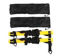 outdoorm 2PCS Agility Training Ladder PP e nylon con borsa con fibbia triangolare Scaletta Attrezzatura per l'allenamento della velocità per il calcio