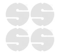 outdoorm 4PCS Indicatore circolare per linea di immersione in grotta Indicatore rotondo per linea di corda di sicurezza per immersioni subacquee in ABS per subacquea (Bianca)