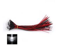 outdoorm 50 pz precablati DC 9-12V 3 5 10mm Diodi LED trasparenti per acqua Bianco Rosso Blu Verde Luce (5 mm)