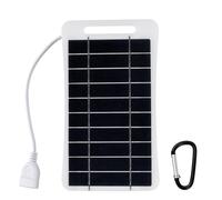 Outdoorm 5V/2W Piccolo pannello solare con USB fai da te, celle solari in silicio monocristallino, impermeabile, portatile, per campeggio, per cellulari e lanterne