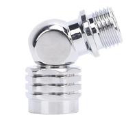 outdoorm Connettore regolatore per immersione Adattatore rotante in acciaio inossidabile con angolo di 110 gradi per regolatore del secondo stadio (Argento)