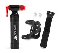 outdoorm Gonfiatore manuale per biciclette, gonfiatore per pneumatici a CO2 portatile con attacco Presta/Schrader, gonfiatore di emergenza (cartuccia non inclusa)