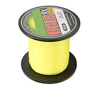 outdoorm Lenza da Pesca in PE, Lenza Intrecciata Resistente alla corrosione della Carpa, 500 m, per la Pesca in Acqua Dolce e salata (N. 3,5 Giallo)