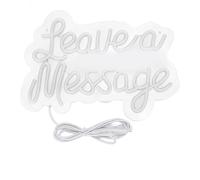 Outdoorm Luce al neon a LED Lascia un messaggio Insegna luminosa per matrimoni, feste di compleanno, camera da letto, parete, alimentata tramite USB