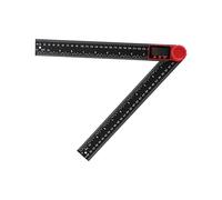 outdoorm Righello angolare con display digitale 2 in 1 Leggero in plastica Comodo mirino angolare digitale nero (300 mm)
