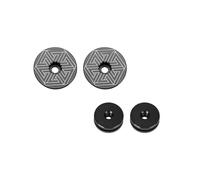 outdoorm RISK Tappo terminale impugnatura manubrio bicicletta Blocco in alluminio Tappo terminale impugnatura manubrio montagna (Fantasia-Nero)