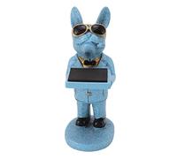 outdoorm Supporto per orologio in resina Modello fatto a mano con figurine decorative Espositore per orologi per la casa (L Cane Fortunato)
