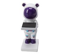 outdoorm Supporto per orologio in resina Modello fatto a mano con figurine decorative Espositore per orologi per la casa (Orso Bianco)