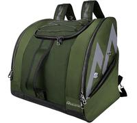 OutdoorMaster Borsa per stivali da sci e da snowboard - ideale per i viaggi - con fondo impermeabile - per uomini, donne e adolescenti - verde