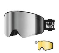 OutdoorMaster Falcon - Occhiali da sci ZEISS, OTG, anti-appannamento, lenti intercambiabili magnetiche, occhiali da neve per uomini e donne, colore grigio Vlt 13%