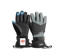 OutdoorMaster, guanti da sci e snowboard per unisex, donna e uomo, 3M Thinsulate, invernali, caldi, guanti touch screen, termici, impermeabili, con doppia tasca per sci, sport invernali, tempo freddo