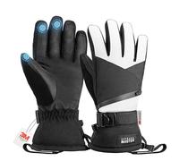 OutdoorMaster Guanti Invernali Uomo Sci - Guanti Neve Donna Sci - Impermeabili e Antivento, Compatibili Touchscreen con Tasche e Fibbie di Sicurezza - Ottimo per Sci, Snowboard, Trekking e Outdoor