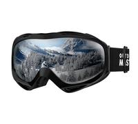 OutdoorMaster Maschera da Sci OTG Premium Unisex, Antiappannamento Maschera Snowboard, Protezione UV al 100% Occhiali da Sci, Maschere Sci per Uomo, Donna, Ragazzi e Ragazze (VLT 10%)