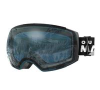 OutdoorMaster Maschera da Sci PRO, Senza cornice, Lenti intercambiabili Occhiali da Sci Snowboard, Protezione UV400 Maschera Sci da Donna&Uomo (Montatura nera Lente blu chiaro VLT60%)