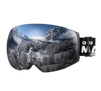 OutdoorMaster Maschera Sci Modello Pro con Lenti Magnetiche Intercambiabili - Lenti Sferiche Frameless HD Polarizzate - Anti-Appannamento e Protezione UV402