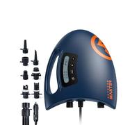 OutdoorMaster The Shark Pompa ad aria elettrica SUP ad alta pressione con sistema di raffreddamento attivo 20 PSI 12 V DC intelligente a due stadi per gonfiabili paddle board barche (blu scuro)