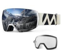 OutdoorMaster Ultra Maschera Sci Adulti Grigia con Lenti Argento e Chiara VLT
