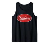 Outdoors Varsity Athletic Classic Camping Nature Canotta