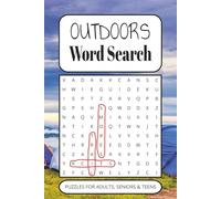 Outdoors Word Search Puzzle Book: Word Searches with Easy to Read Print about Camping, Wildlife, Hiking and More | 6x9 inches, 110 pages | 50+ Puzzles … Gift for Vacations, Holidays and Leisure