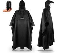 Outdoro RP-10-SW Poncho Giacca Mantella Antipioggia, Nero, 155-195 Uomo