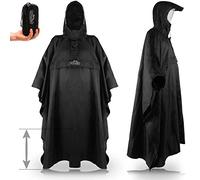 Outdoro RP-10-SW Poncho Giacca Mantella Antipioggia, Nero, 155-195 Uomo