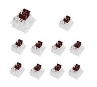 OUTEMU - Interruttori marroni a 3 pin, tattili/RGB/antipolvere, per tastiera meccanica da gioco, compatibili con switch Cherry MX, confezione da 10