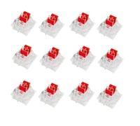 OUTEMU Interruttori rossi, interruttori lineari a 3 pin/RGB/antipolvere per tastiera meccanica, compatibili con switch Cherry MX, confezione da 70