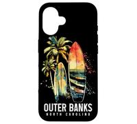Outer Banks Carolina del Nord Surf Vintage Surfing Surfer Custodia per iPhone 16