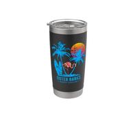 Outer Banks Carolina vacanza tramonto vintage Bicchiere termico in acciaio inox doppia parete