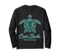 Outer Banks Mandala Turtle Spiaggia Tropicale della Carolina Maglia a Manica