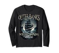 Outer Banks North Carolina dal 1587 Nave Tempesta Vintage Maglia a Manica
