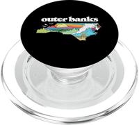Outer Banks North Carolina Outdoors Retro Nature PopSockets PopGrip per MagSafe