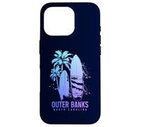 Outer Banks North Carolina Surf Vintage Surf Board Surfer Custodia per iPhone 16 Pro