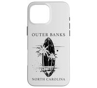 Outer Banks North Carolina Surf Vintage Surf Board Surfer Custodia per iPhone 16 Pro Max